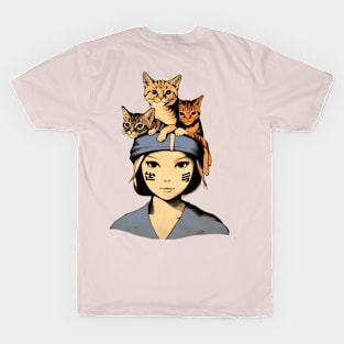 Japanese crazy cat lady T-Shirt